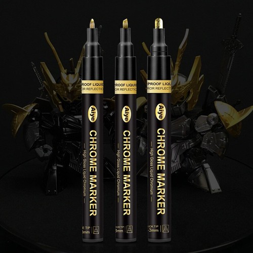 1x Metallic Liquid Chrome Mirror Marker Pen Waterproof Paint DIY Craftwork Pens