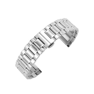 Universal 20mm 22mm Metal Watch Strap Stainless Steel Replacement Watch Band New