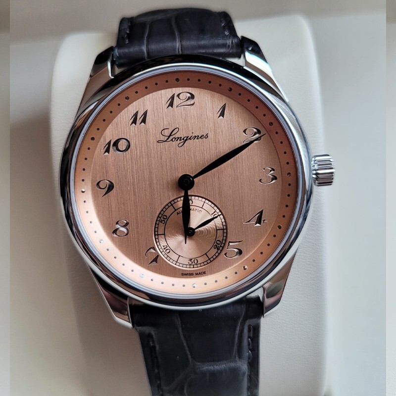Pre-owned Longines Master Collection 38.50mm Salmon Dial Men's Watch L28434932