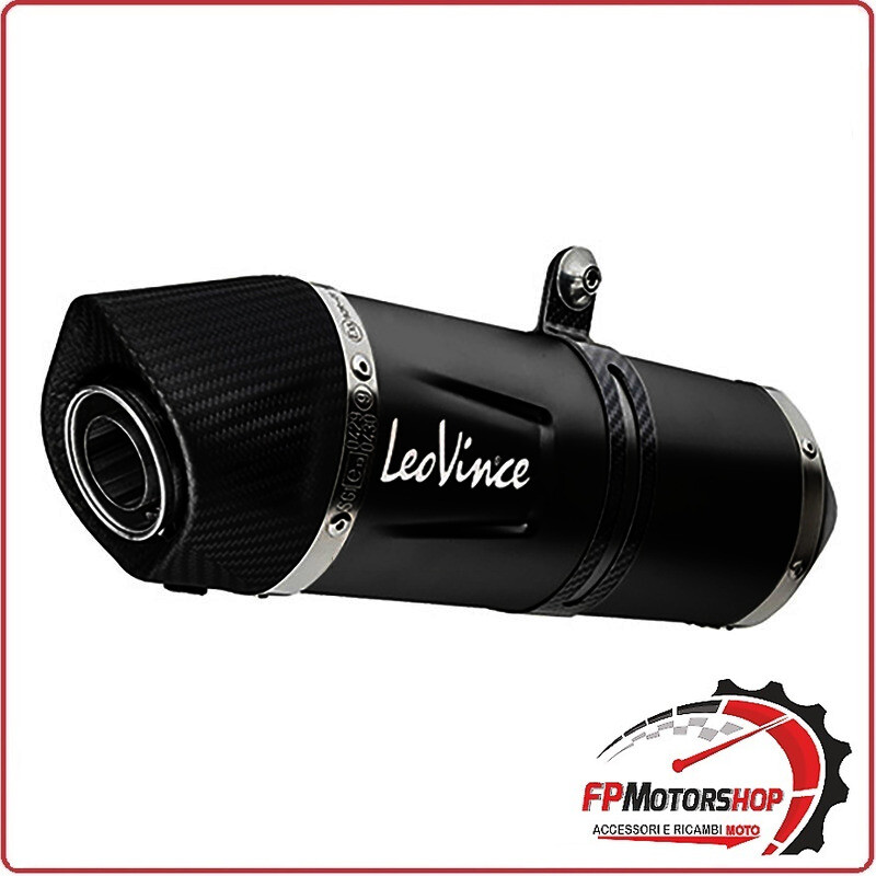 TERMINALE DI SCARICO COMPLETO NERO PER YAMAHA T-MAX 530 17-19 LEOVINCE 14342EBU