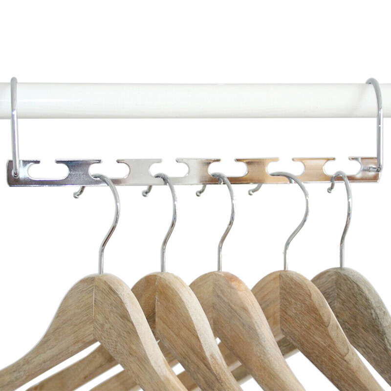 Home Garden Clothes Hangers Multi Function Metal Magic Clothes Closet Hangers Space Saver Organization L