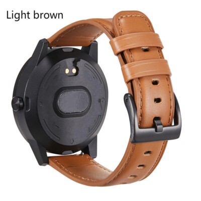 Véritable Cuir Montre Sangle Rapide Sortie Vintage Élégant Marron 20/22MM