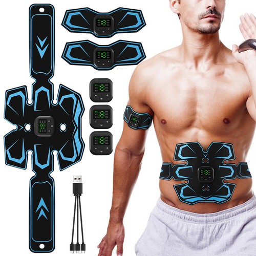 EMS Abdominal Muscle Toning Trainer ABS Stimulator Toner Fitness Binder Gym Belt