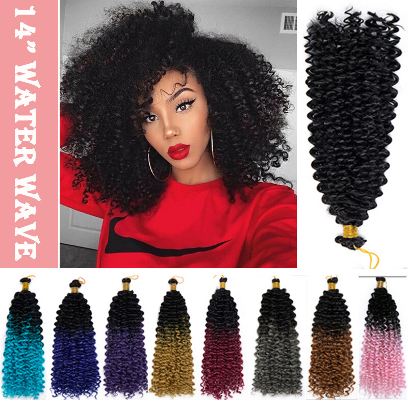 14 Deep Water Wavy Hair Twist Crochet Marley Bob Braiding Hair