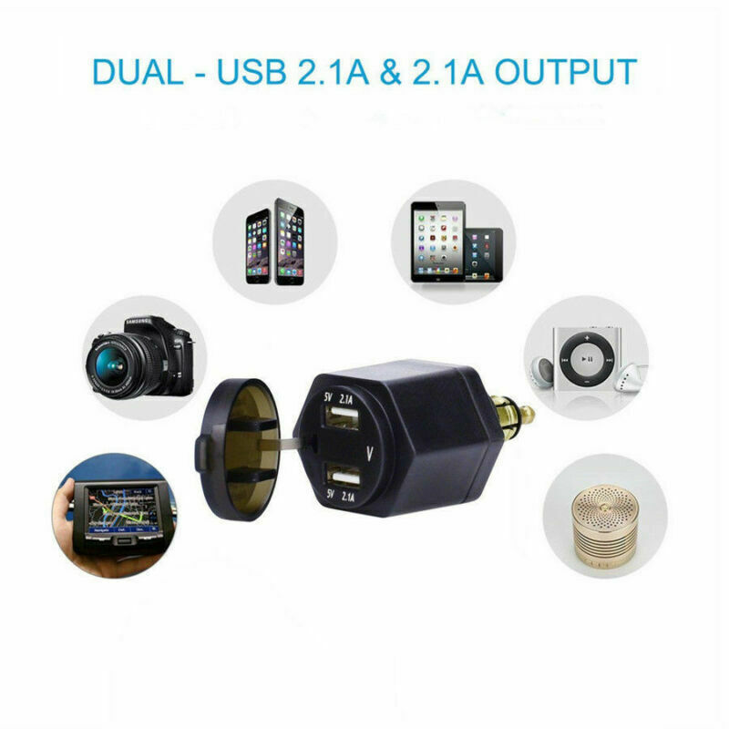 Voltmeter Dual Usb Fast Charger For Bmw Motorcycle Hella Plug