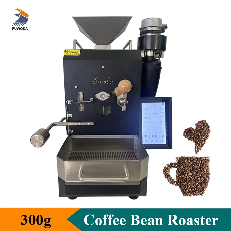 Electric Coffee Roaster 300G Cocoa Bean Roasting Machine 220V Hot Air Drum Coffe