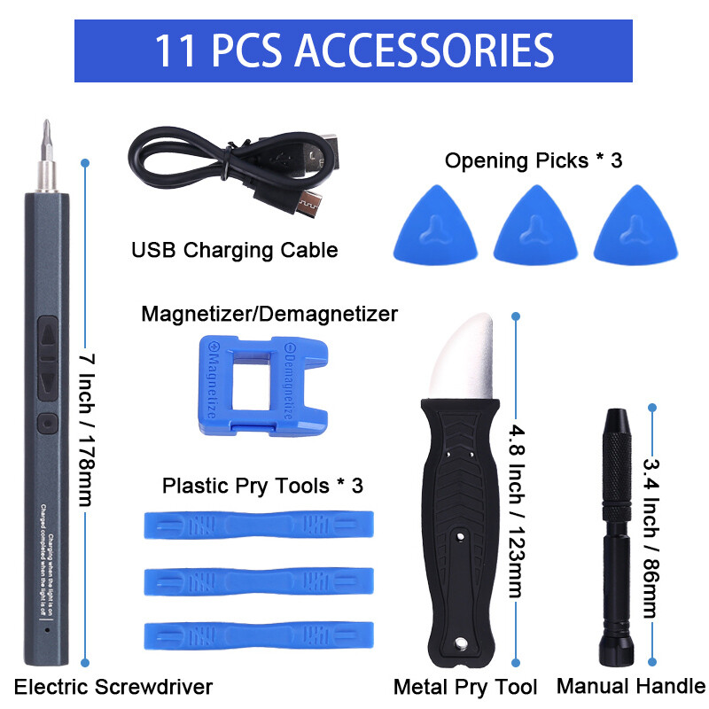 52 in 1 Cordless Electric Screwdriver Rechargeable Precision Repair Tool Set