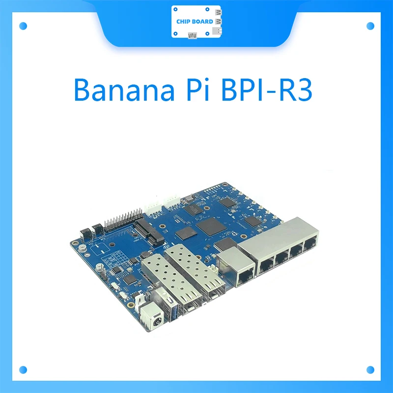 Banana Pi BPI R3 BPI-R3 board with MediaTek MT7986(Filogic 830),support Wi-Fi 6/