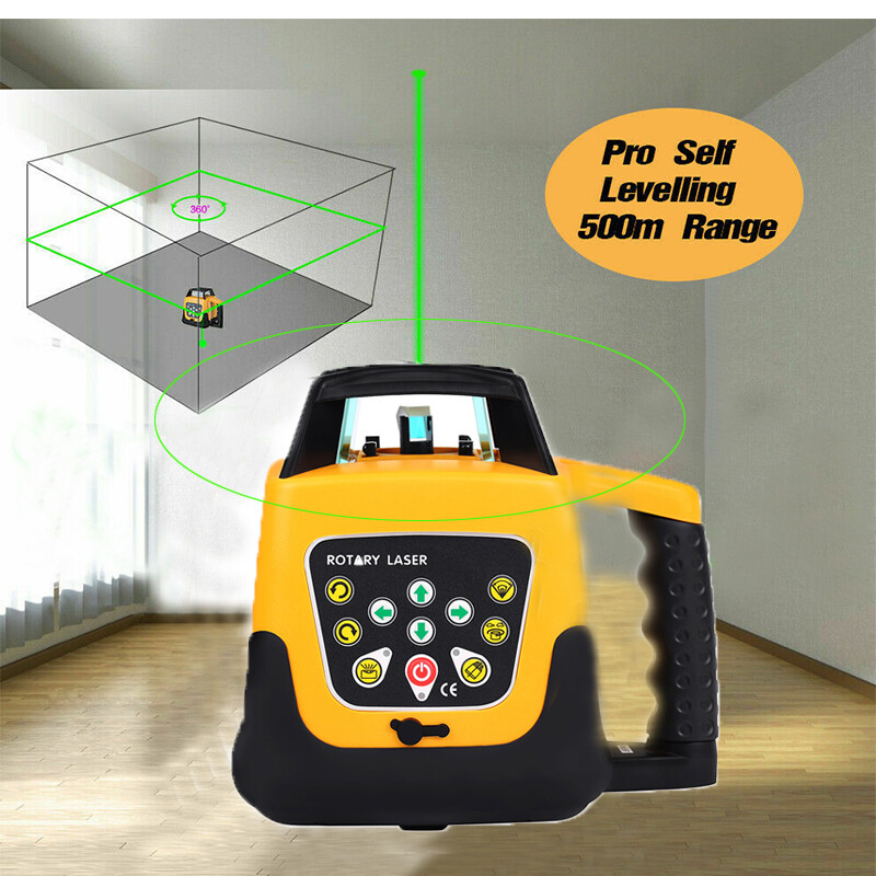 Self Leveling Laser Level Kit Green Beam 360 Rotary Rotating +Tripod+ Caliper US
