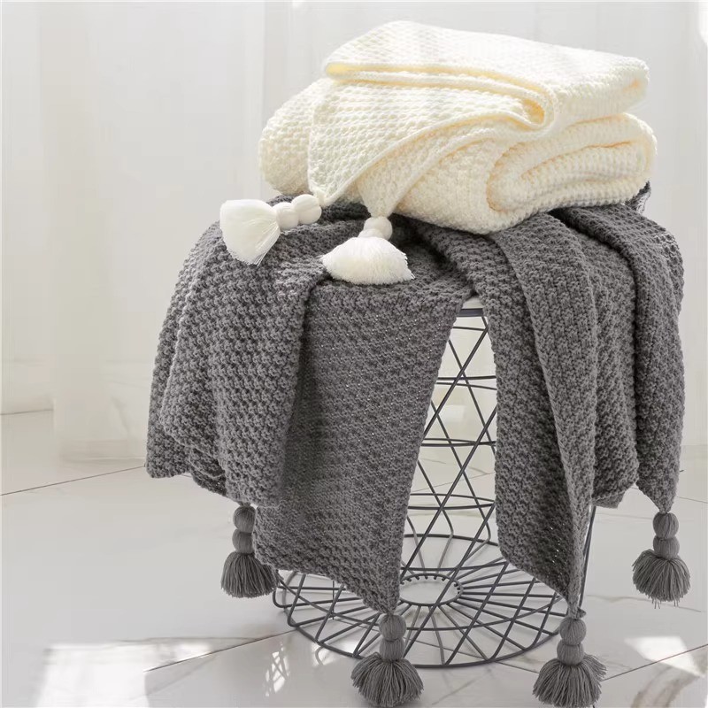 1pcs Morbido Copriletto Coperta IN Maglia Divano Federa Della Sedia Ufficio Nap