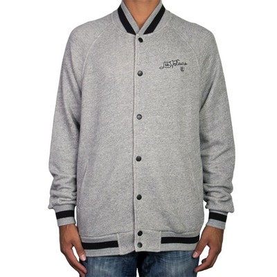 

Crooks - Castles Thieves Knit Baseball Jacket Men серый, Grey