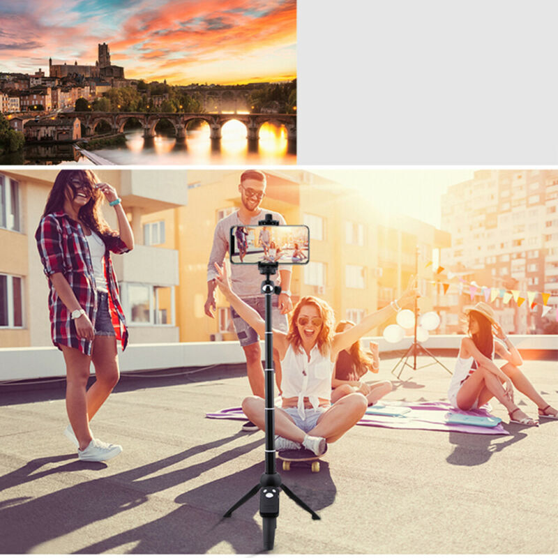 40-inch Selfie Stick Tripod Stand For Cell Phone with Bluetooth Remote Universal