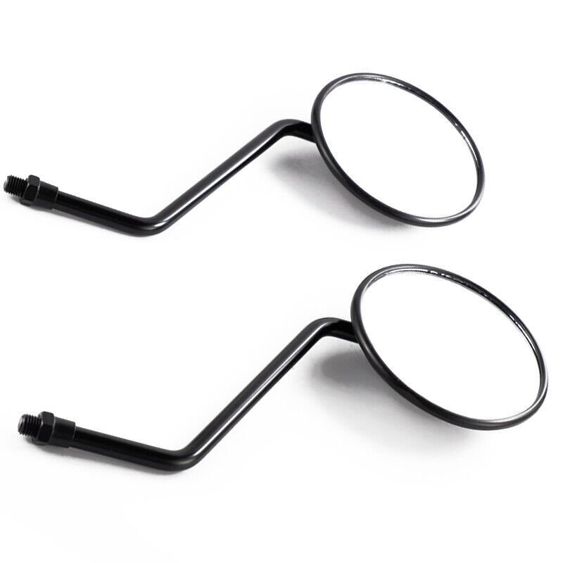 2PCS Retro Motorcycle Mirror Dirt Bike Rearview Side Mirrors fits 10mm Thread