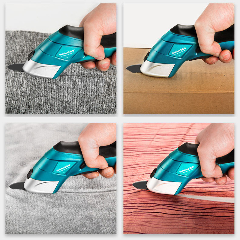 Handheld Electric Scissors Shears Rechargeable Leather Fabric Cutting Machine eBay