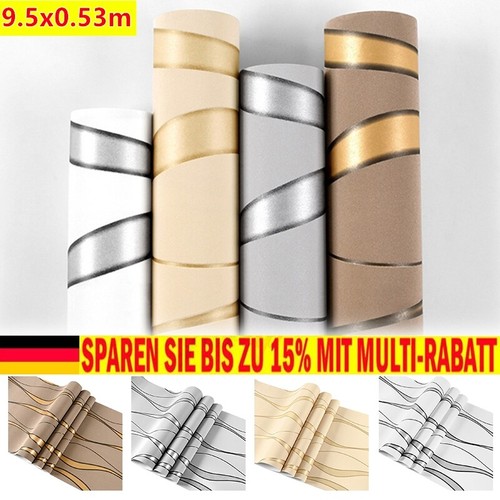 9,5M 3D Wellen Geprägte Tapetenrolle,Vliestapete Für,Wohnzimmer,Schlafzimmer,DE