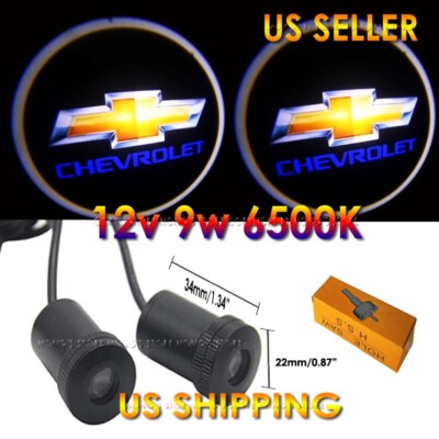 3D 9w Chevrolet Ghost Shadow Projector Laser Logo LED Courtesy Door Step Light