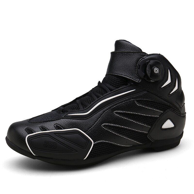 Men's Motorcycle Boots Non-slip Biker Riding Boots Breathable Touring Shoes