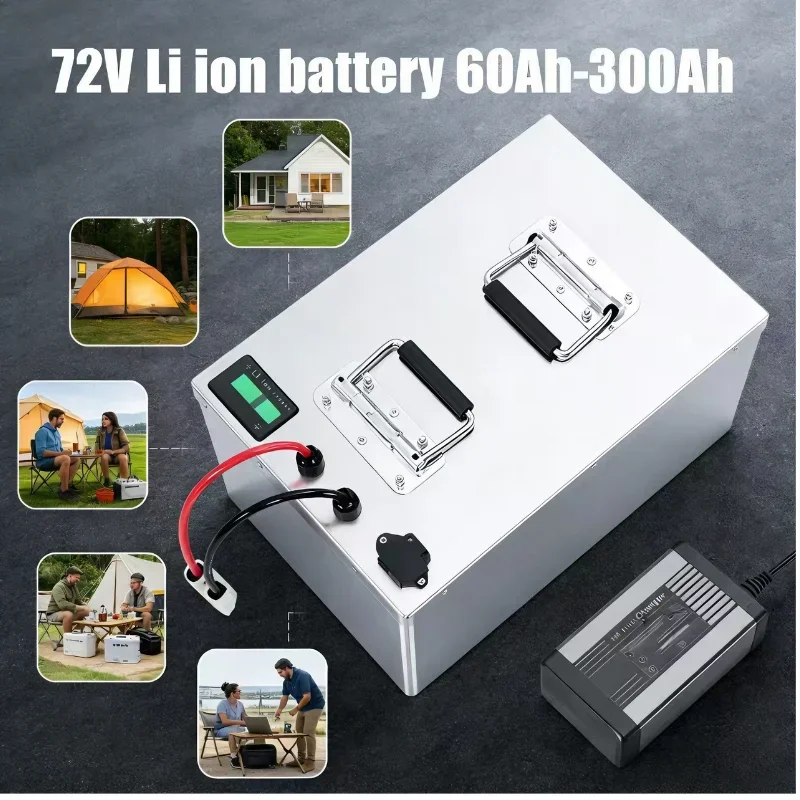 72V Li-ion Battery 60Ah-300Ah (150Ah/100Ah/120Ah/180Ah/200Ah/280Ah Options) | Fo
