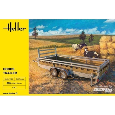 HELLER 80778 MAQUETTE REMORQUE GOODS TRAILER 1/24