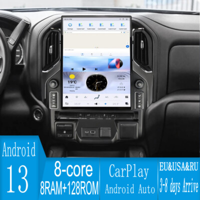 15.6'' Android Navigation Car GPS Stereo Radio For Chevrolet Silverado GMC Sierra