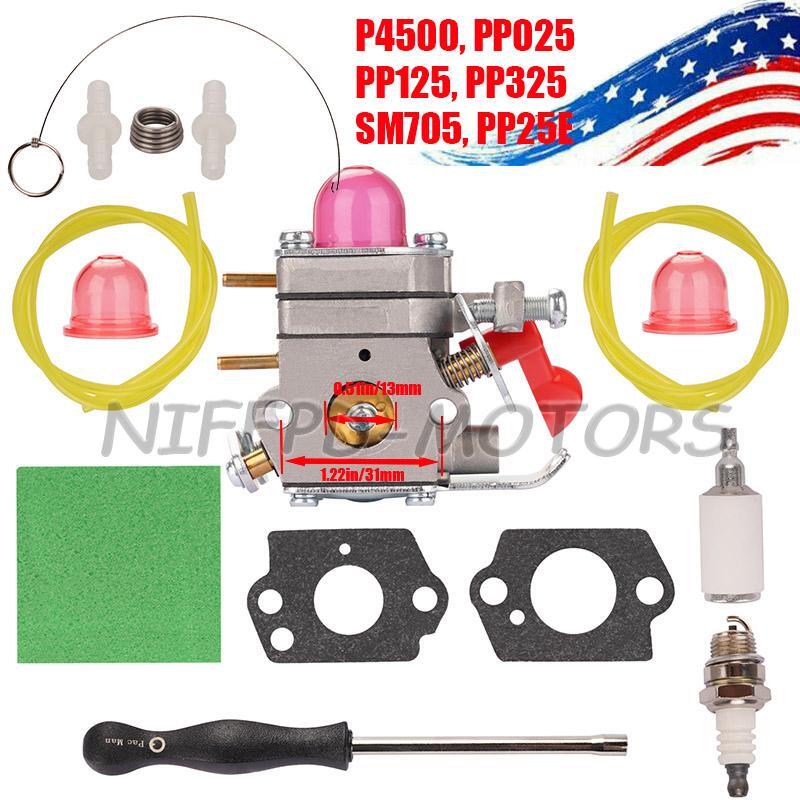 NEW Carburetor Carb Kit For Poulan Pro125E 25cc Weed Eater A