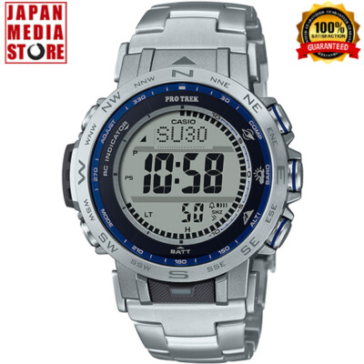 CASIO PRO TREK PRW-31YT-7JF Solar Atomic Radio Titanium Band Digital Men Watch