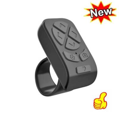 Portable Wireless Bluetooth%compatible Remote-Control Fingertip Selfie-Bla new