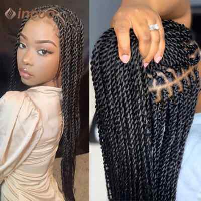 Twist Braided Wigs Full Lace Front Wig Faux Wig Goddess Braids Synthetic Wigs