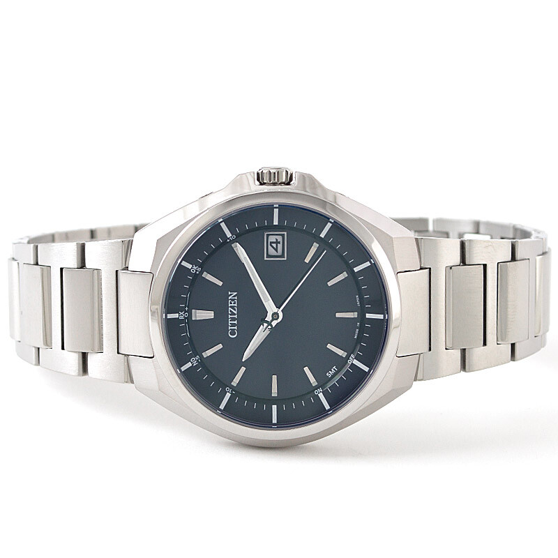 Pre-owned Citizen Attesa Cb3010-57l Eco-drive Radio Titanium Sapphire Crystal Watch Men's