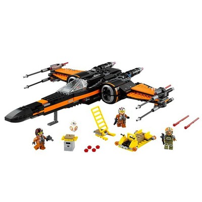 Star Wars Last Jedi Poe's X Wing Fighter building blocks kids children toy gift