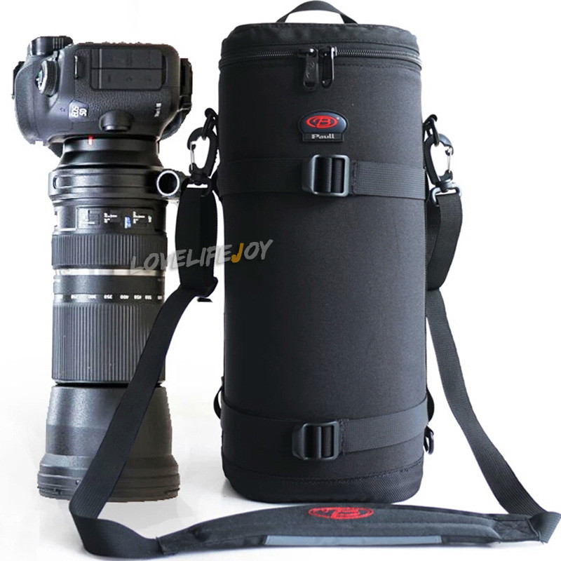Waterproof Camera Lens Bag Shoulder Bag Pouch Padded Case For 150600