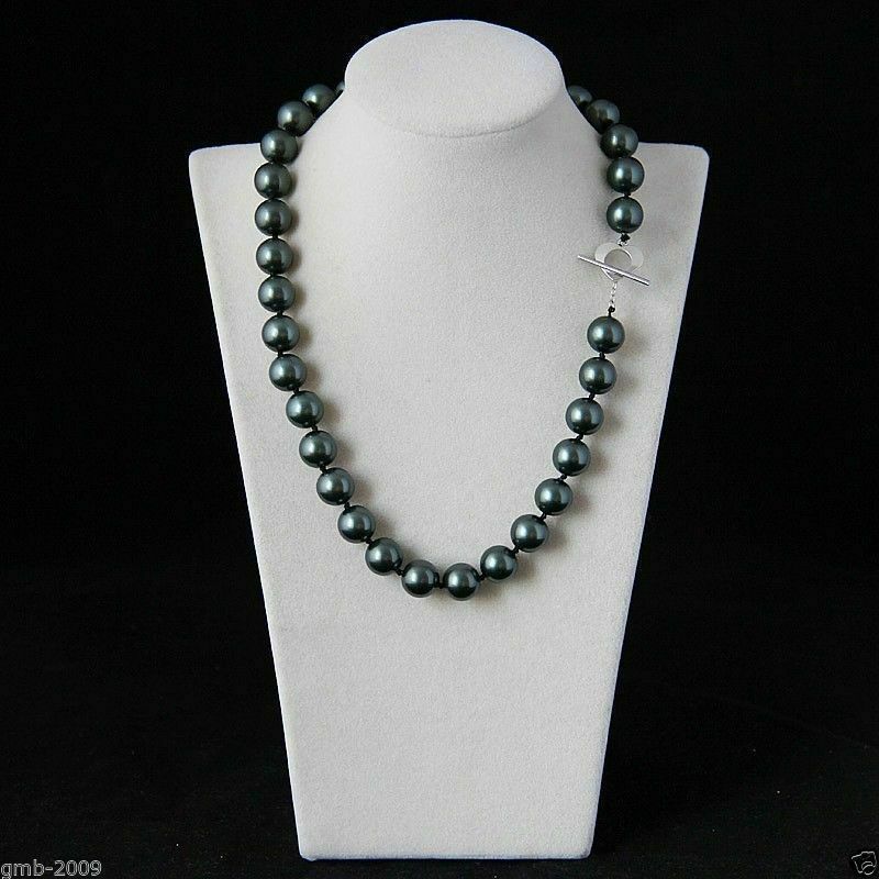 Vintage Golden South Sea Pearl Necklace, Large Round Beads, 16-17 Inch