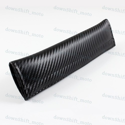 X2 Black Carbon Look Seat Belt Cover Shoulder Pads for Corvette Stingray Z06
