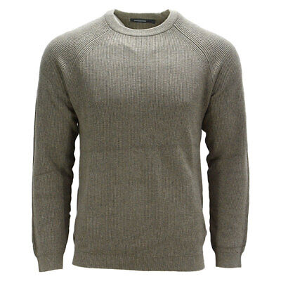 Mens Jumper Crew Neck Long Sleeve Knitted Pullover Warm Casual Sweater Top S-4XL