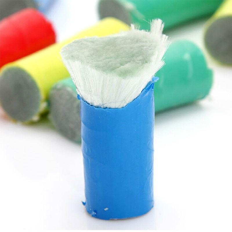 PENNELLO MAGICO CON SETOLE ACCIAIO PER PULIZIA PIANI COTTURA MATTONELLE BAGNI