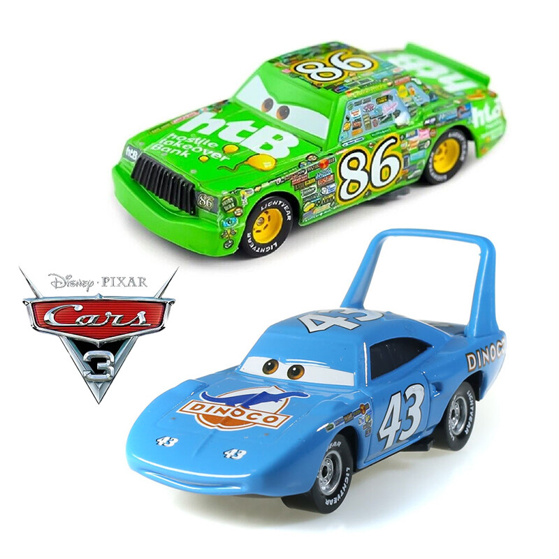 2-Cars Disney Cars Piston Cup Champion No.43 No.86 The King Diecast Toy Car Gift