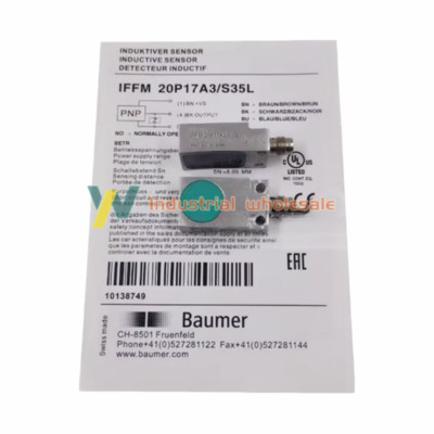 1pc Brand new Baumer IFFM 20P17A3/S35L Proximty Inductive Sensor IFFM20P17A3S35L