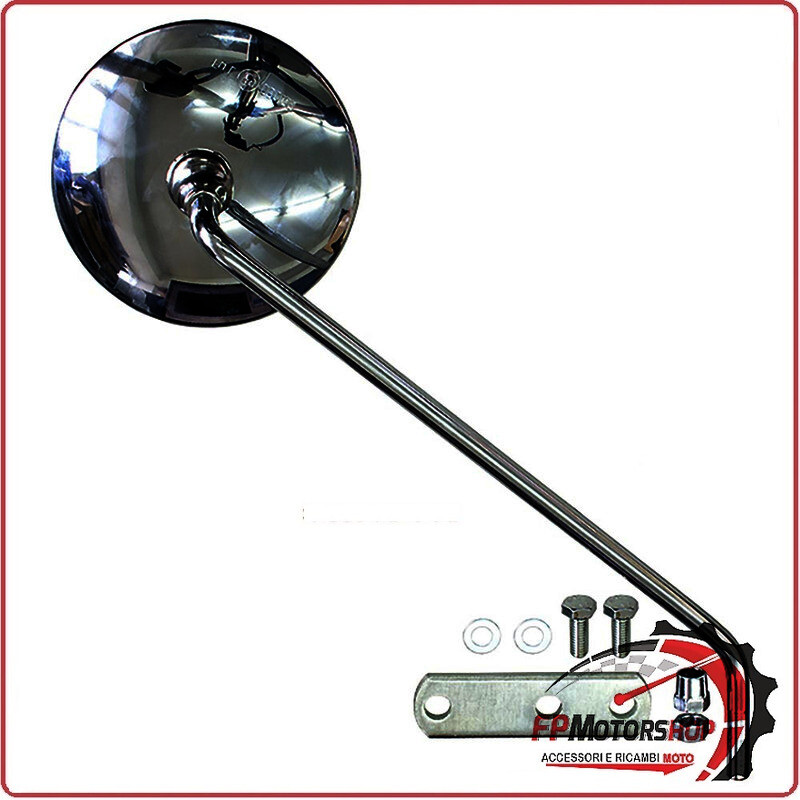 SPECCHIO SPECCHIETTO DX PER PIAGGIO VESPA PX 125 150 200 98-07 CON SUPPORTO