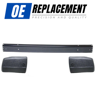 Rear Steel Bumper End Caps for VW Transporter T25 T3 1979-1992 Black 251807311D