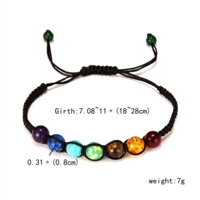 Boho Multilayer Natural Stone Crystal Bracelet Beaded Elastic Bangle Women Gifts