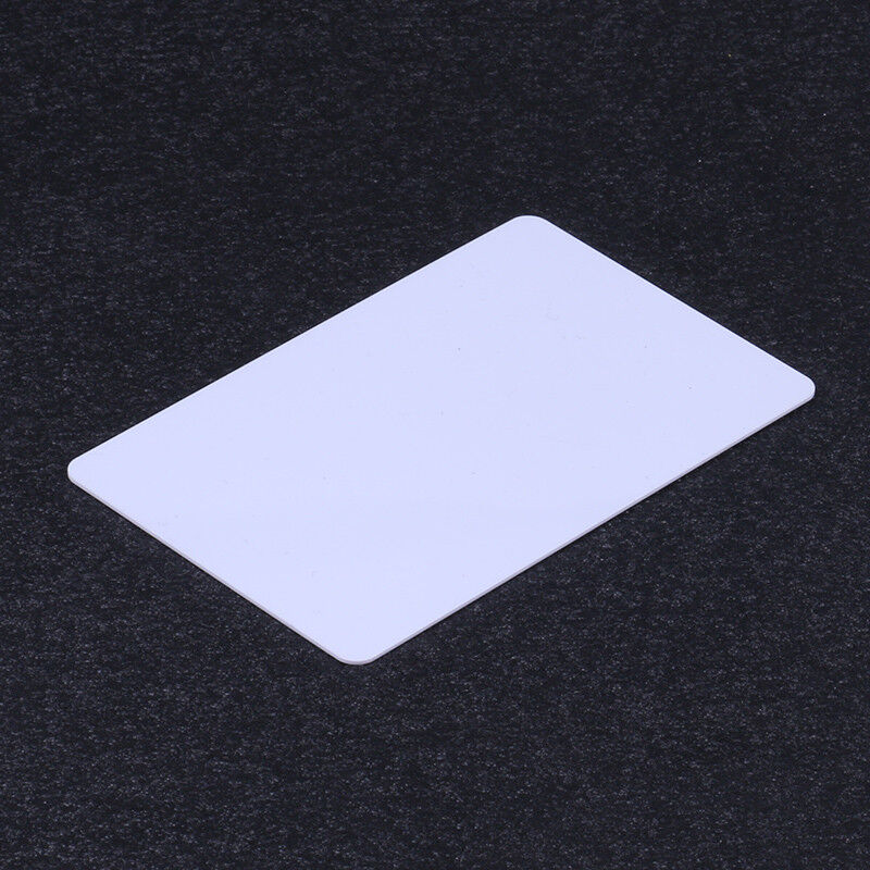 100 Pack Blank White CR80 PVC Cards