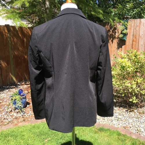 Motherhood Maternity Medium Raincoat Black Empire Waist Jacket Button Down NWT