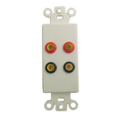 Wall Plate Bannana Jacks 2Pair