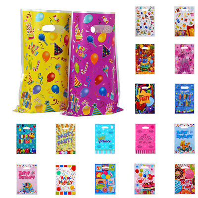 20Pcs Happy Birthday Party Bags Loot Treat Favour Goody Bags for Boys Girls Kids