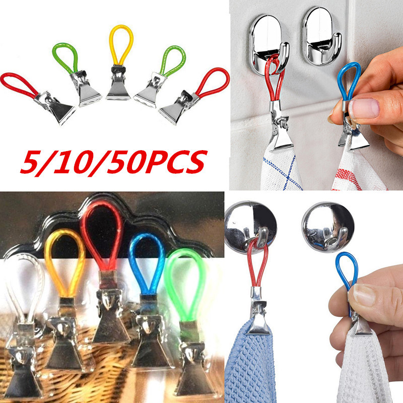 Hanging Clips Clip On Hooks Loops Hand Towel Hangers