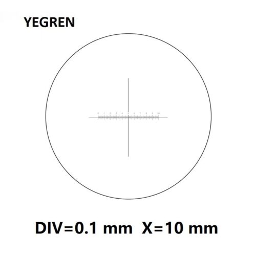 DIV 0.1 mm Eyepiece Ocular Micrometer f Stereo Biological Microscope Ruler Scale