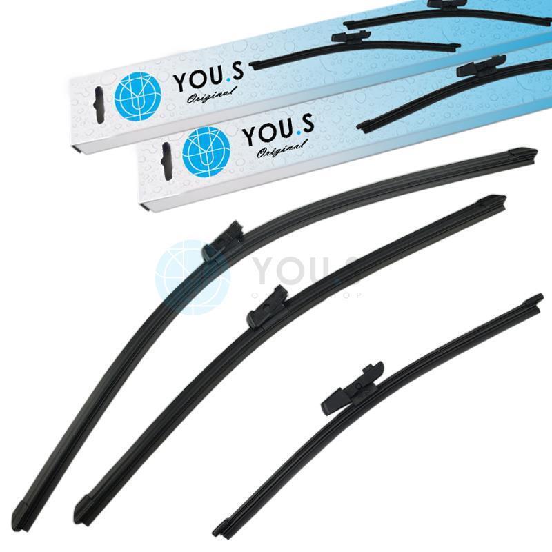 YOU.S Original SCHEIBENWISCHER SET VORNE + HINTEN für VW GOLF VI (5K1) - NEU
