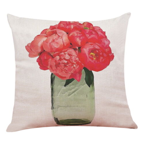JO Tier Pet Floral Kissenbezüge Auto Sofa Kisenhülle Taille Kissen Bezug Deko