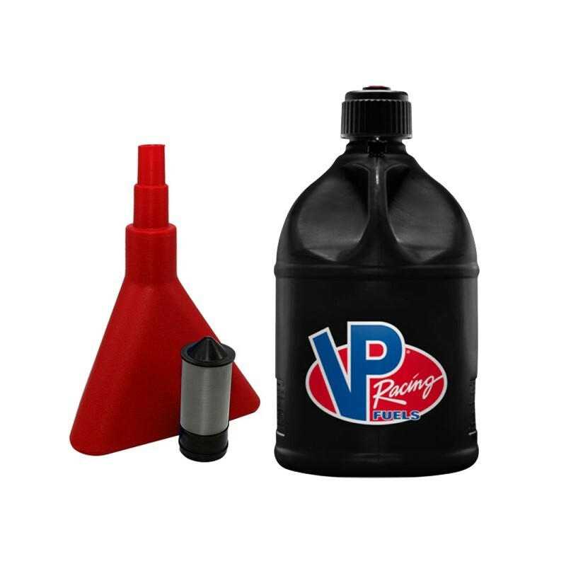 VP Racing Black 5 Gallon Race Gas Alcohol Diesel Can Fuel Jug W/ Funnel - Filter  eBay
