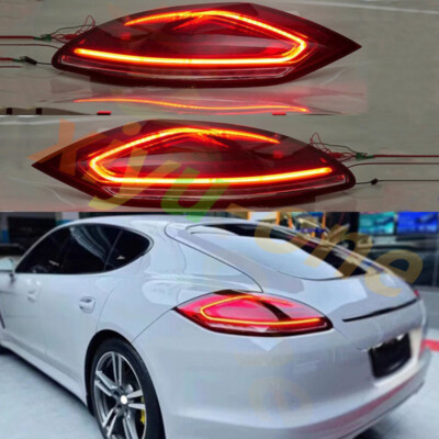 For 2010-2013 Porsche Panamera 970.1 1Pair Led Dynamic Taillight Assembly Refit